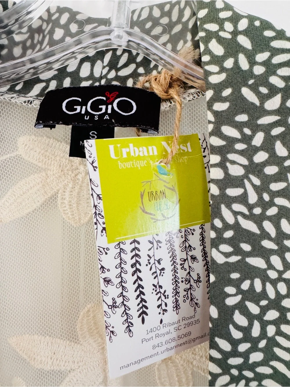 NWT GiGiO Floral Embroidered Lace Kimono Duster Size S